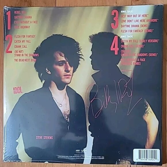 Billy Idol Rebel Yell 2-LP ~ Expanded Ed ~ Ltd Colored Vinyl ~ New/Sealed! - Picture 3 of 3